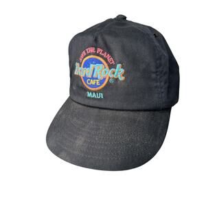 Hard Rock Cafe - HRC MAUI Save The Planet - Black Color Adjustable Hat OSFA BN